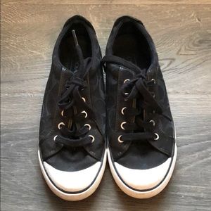Black Coach signature sneakers tennis shoes 8